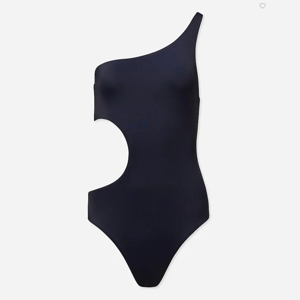 swimsuit (s), new, dark navy, one shoulder, Onia